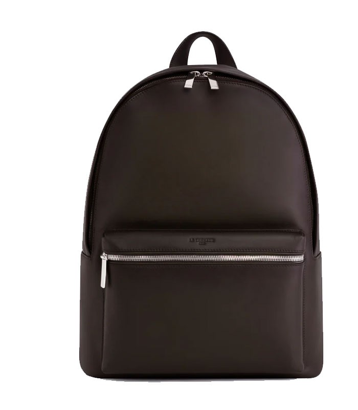 Sac à dos 28.5x42x14.5cm Basile zippé toile cuir noir R.TBAS2710N01