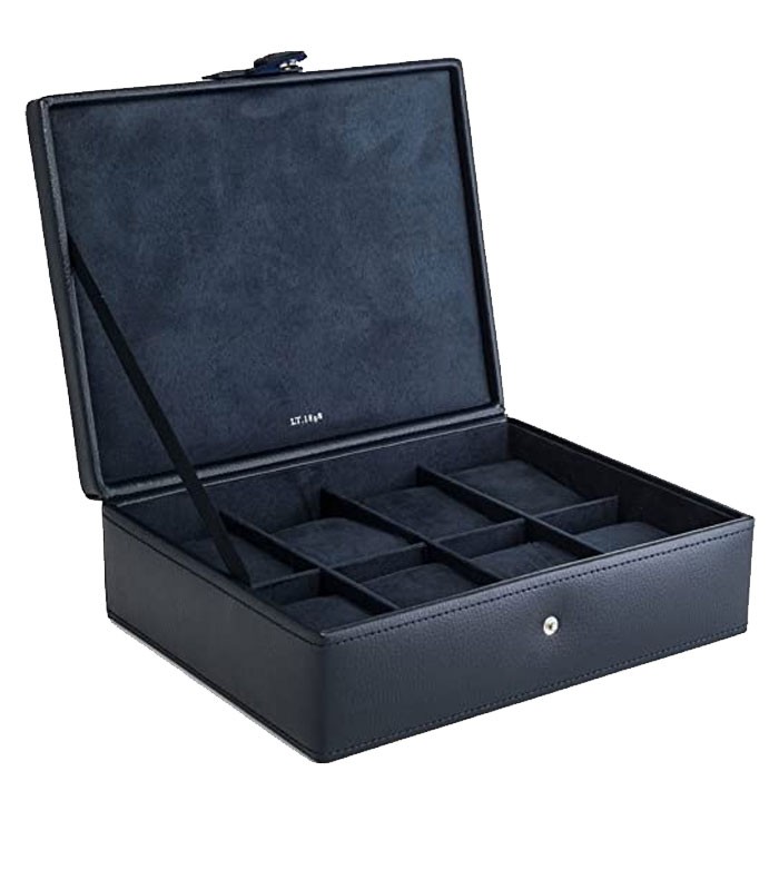 Coffret montres 19x19x7.5cm rectangulaire 8 compartiments R.TBJ7393