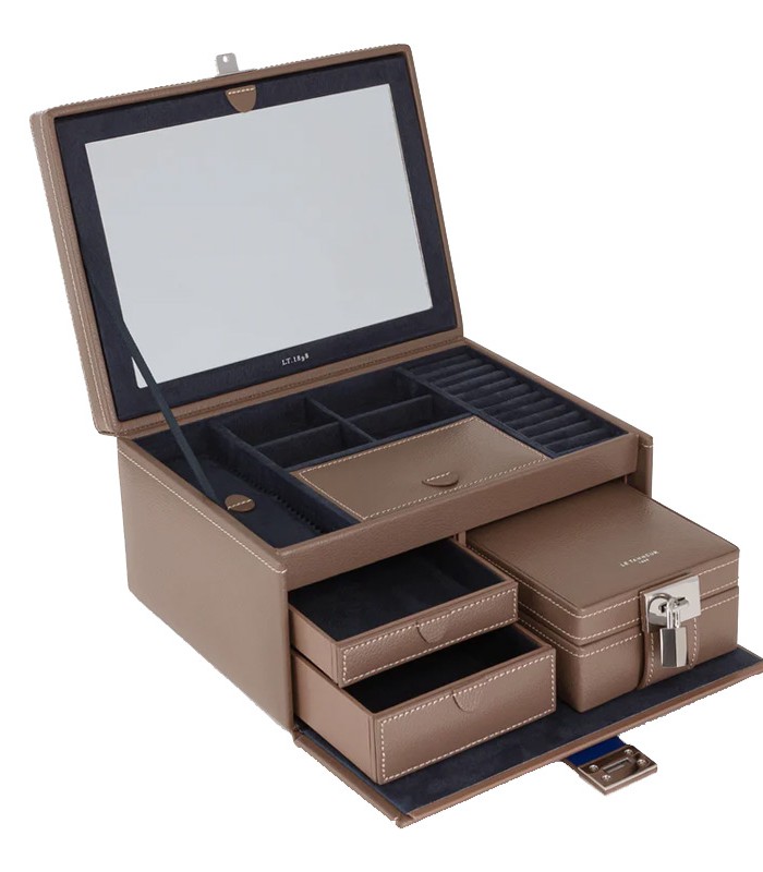 Coffret à bijoux carré 25x19x13cm R.TBJ7322