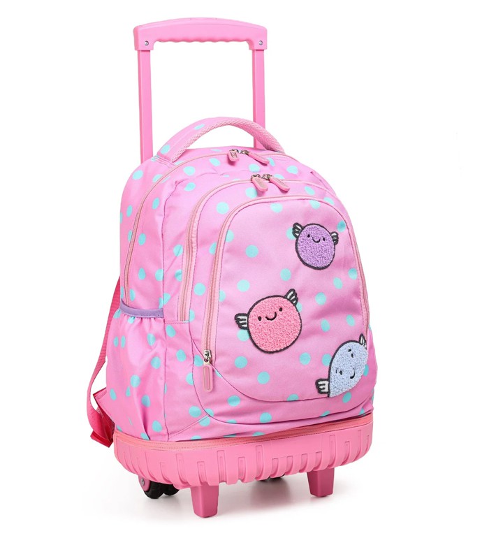 Trolley grand modèle Joy rose 3 compartiments R.LS02847