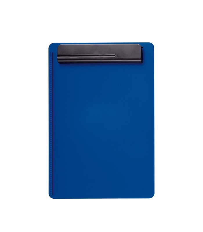 Porte-blocs A4 plastique bleu porte stylo noir R.2325037
