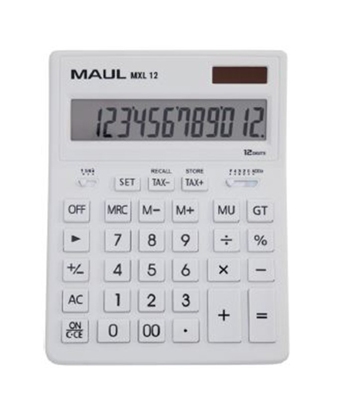 Calculatrice 12 chiffres de bureau MXL 12 blanc R.7267002