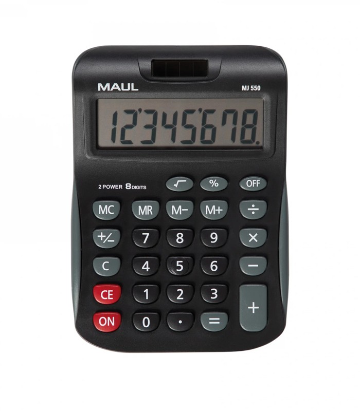 Calculatrice 8 chiffres scolaire junior MJ 550 noire R.7263490