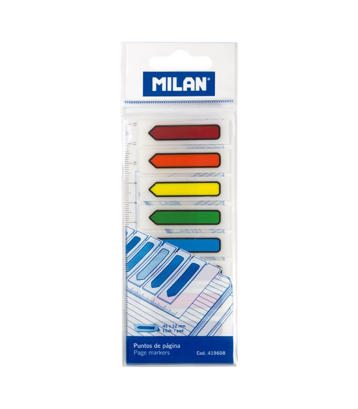 Note repositionnable mini flêche 8 couleurs R.419608
