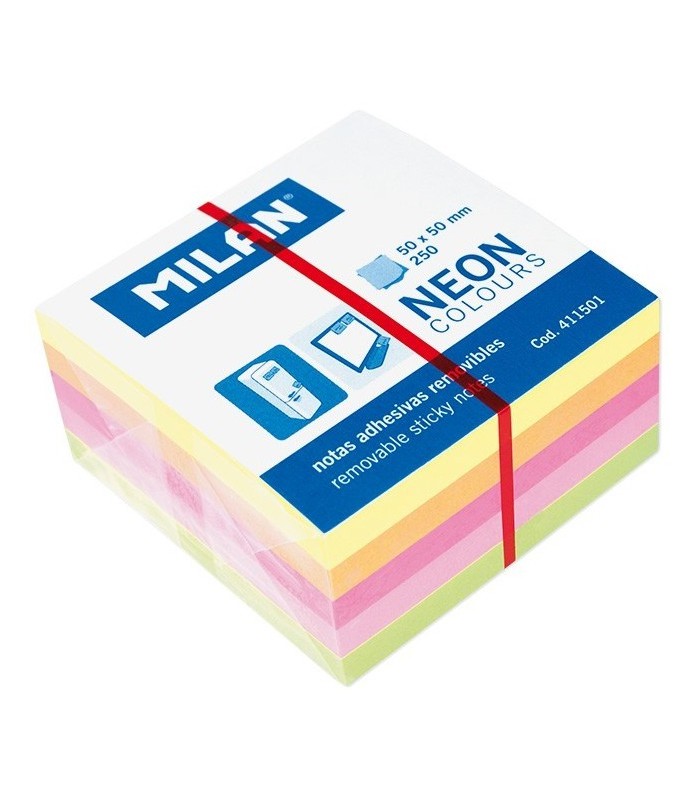 Note repositionnable 50x50-250 pages néon R.411501 XXX