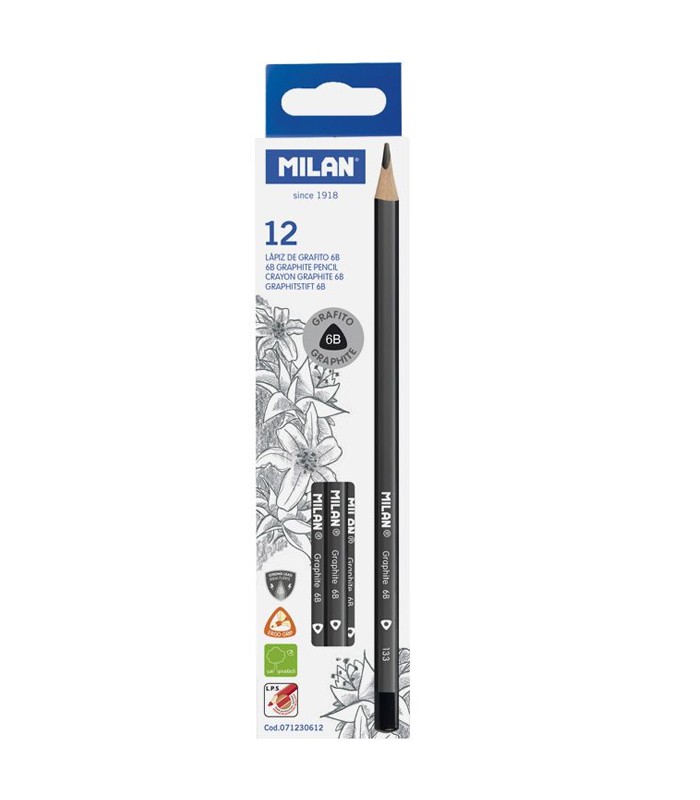 Crayon graphite 6B triangulaire R.071230612