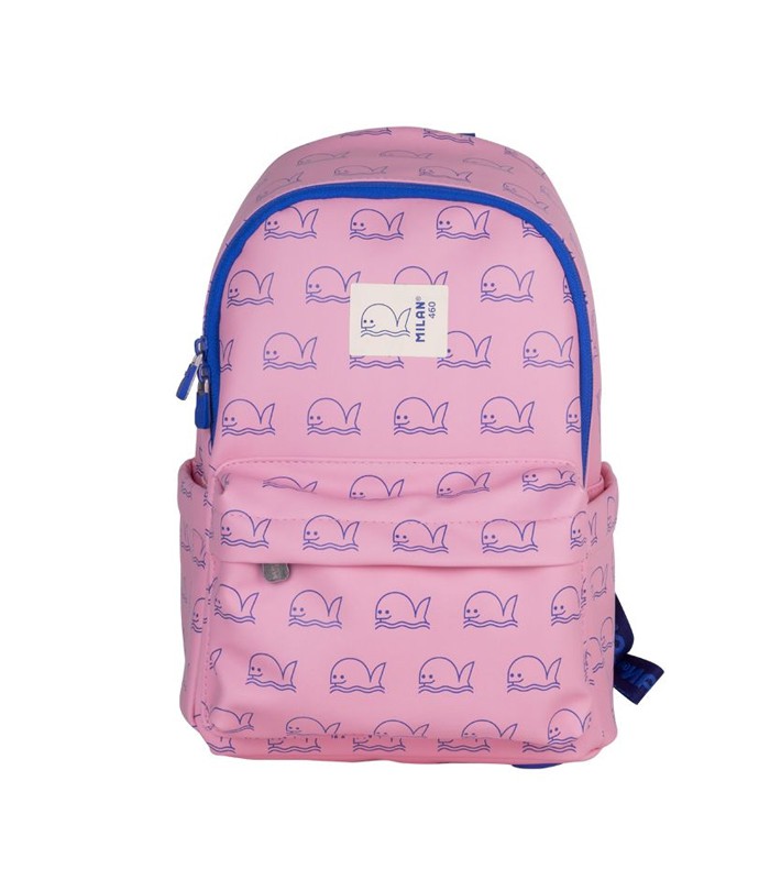 Sac à dos moyen modèle baleine rose R.6248Z460P