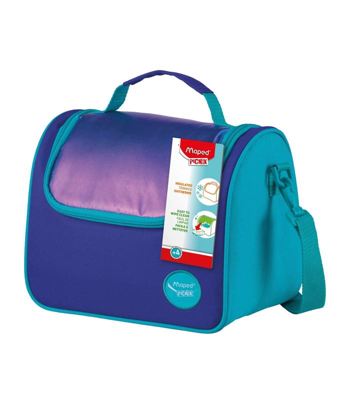 Sac à déjeuner goûter origins bleu electrique + bandoulière R.872108