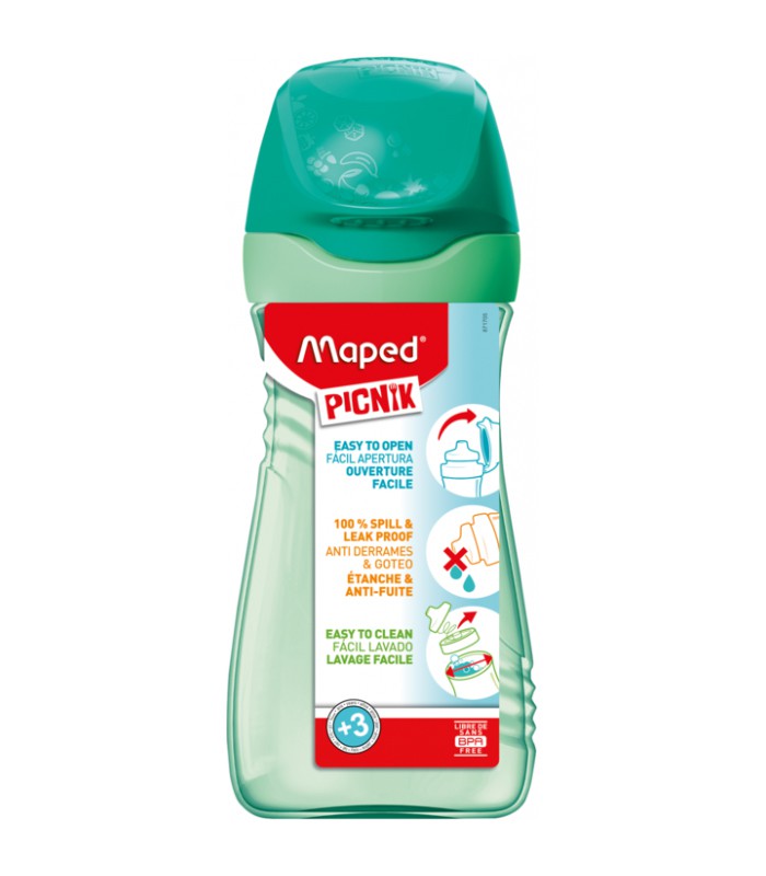 Gourde plastique 430ml origins vert R.871505 XXX
