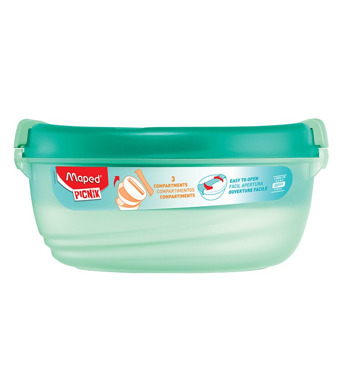 Bol à déjeuner 1,4L 3 compartiments origins vert R.872605