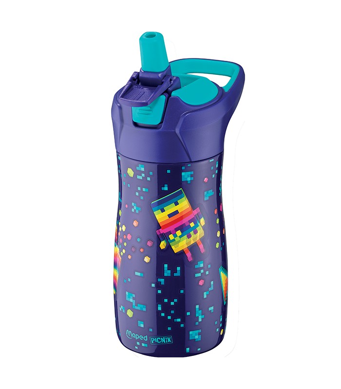 Gourde inox 430ml pixel party R.871298