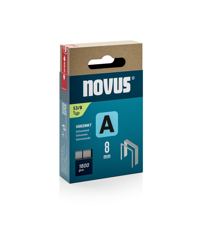 Agrafes A 8mm 53/8 boîte de 2000 J-02AL/J13/J25/J29  042-413