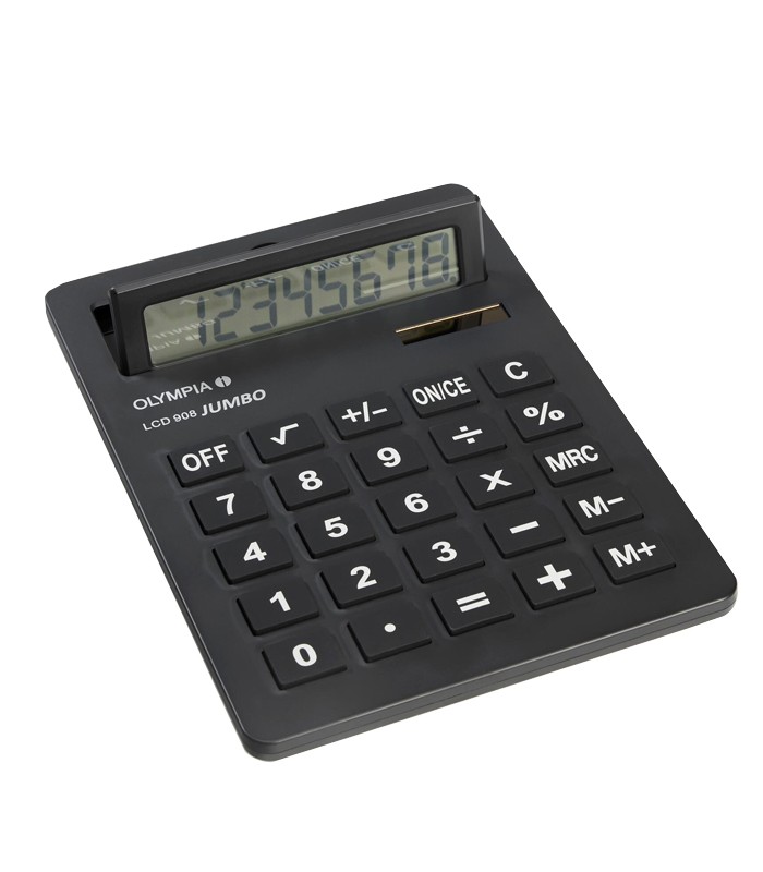 Calculatrice 8 chiffres Olympia LCD 908 Jumbo noir R.4689  XXX