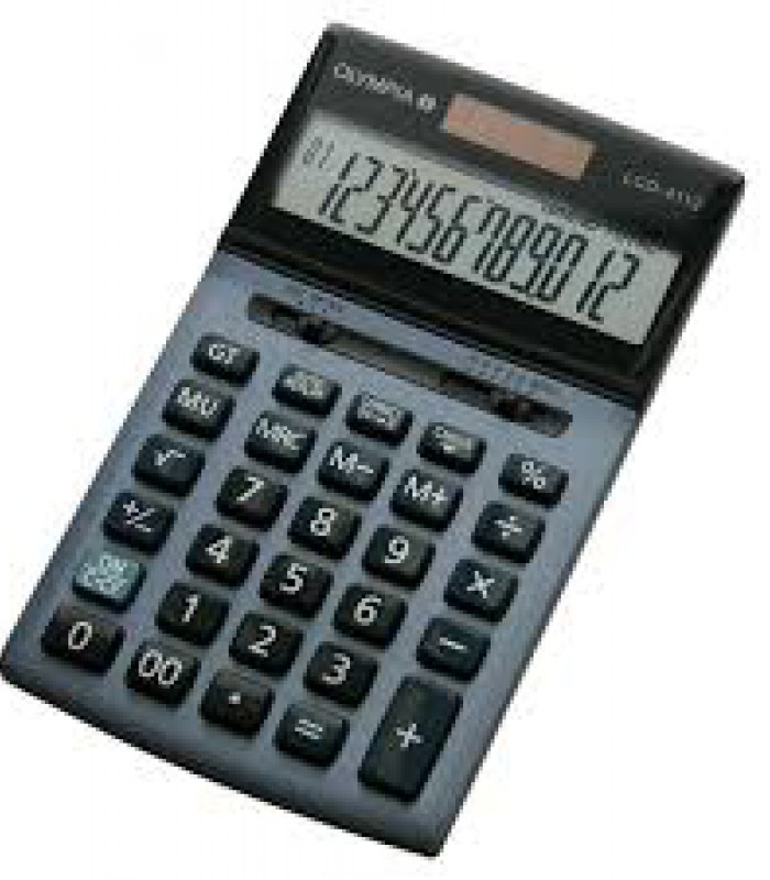 Calculatrice 12 chiffres de bureau LCD-4112