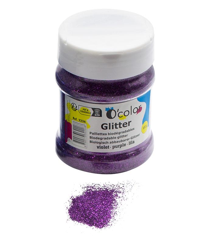 Paillettes pot 100g ultrafines fuschia R.2226