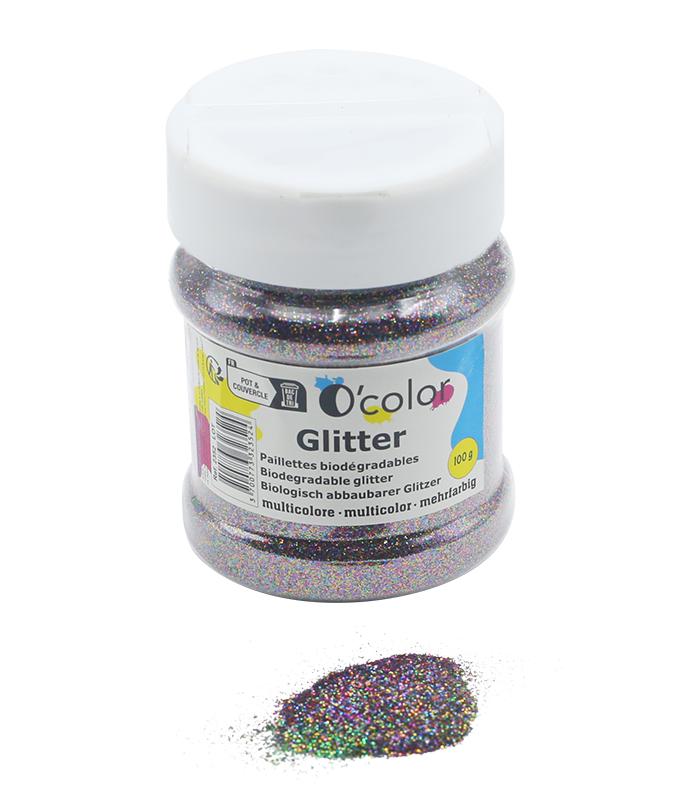 Paillettes pot 100g ultrafines multicolor R.2352