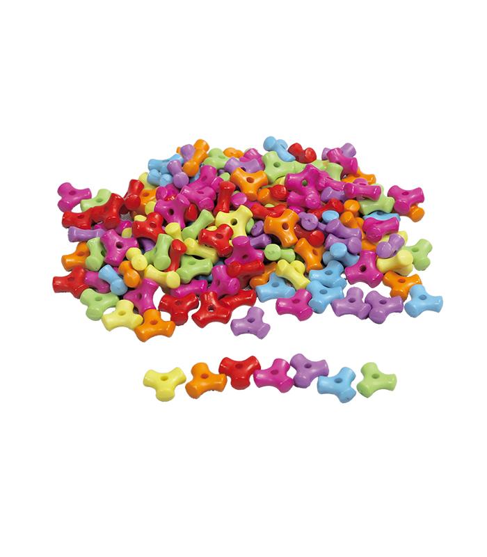 Perles spinner plastique Ø  10mm  sachet de 1000 ass R.1713