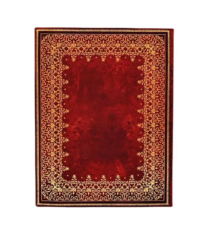 Carnet 90x140mm couverture rigide ligné ancien cuir 176p R.PB9923-9