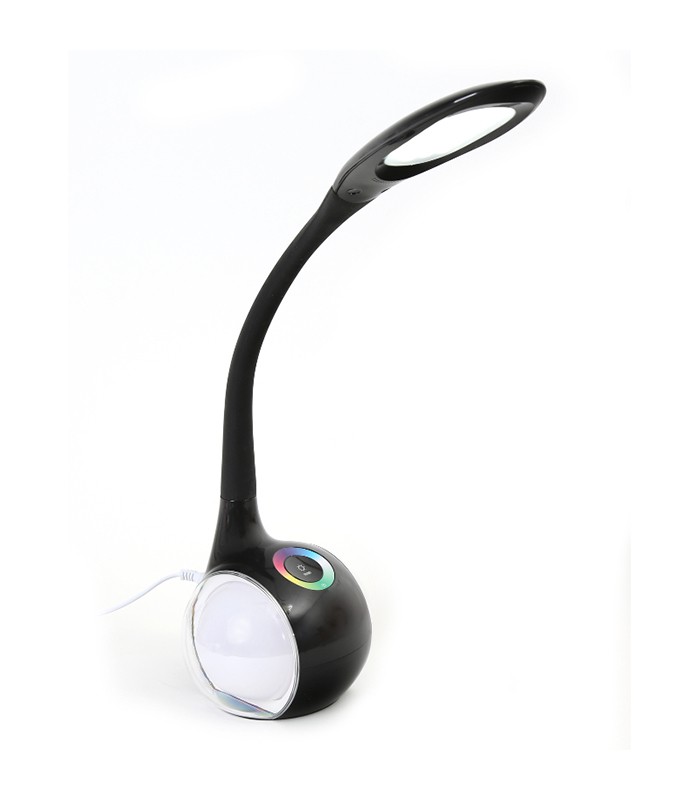 Lampe de bureau LED veilleuse noire