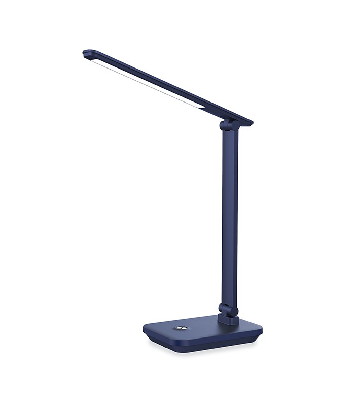 Lampe de bureau LED rechargeable USB bleue