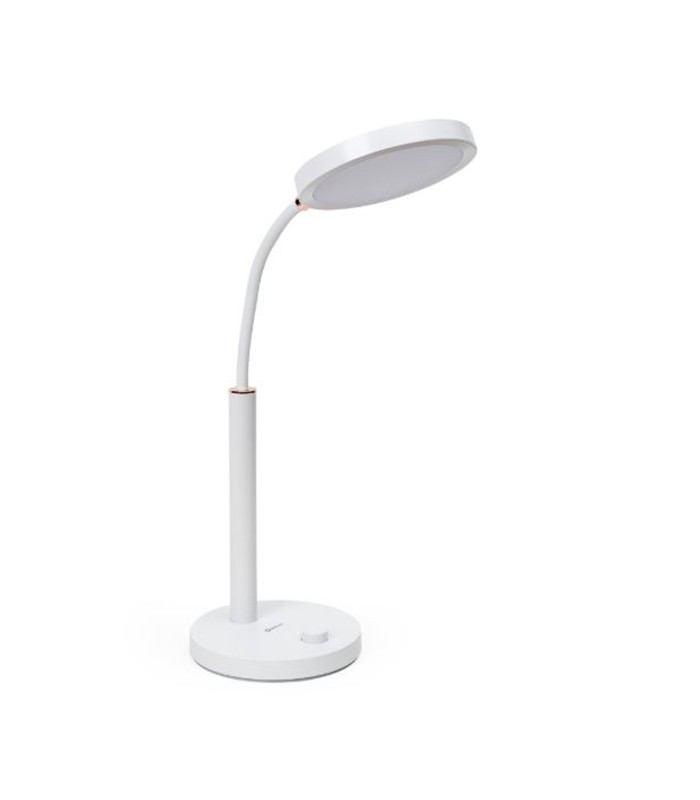 Lampe de bureau LED rechargeable batterie intégrée 5W blanche