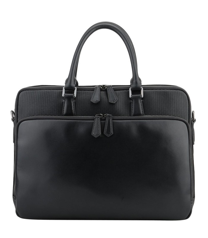 Porte documents 38x28x11.5cm Raphael cuir noir R.64145