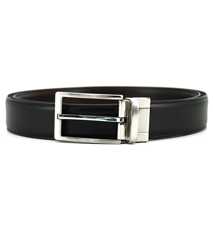 Ceinture homme 110/48 réversible noir/marron R.C038