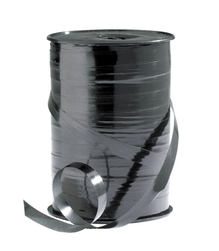 Bolduc 10mx10mm oeuf effet miroir noir R.OM1010M