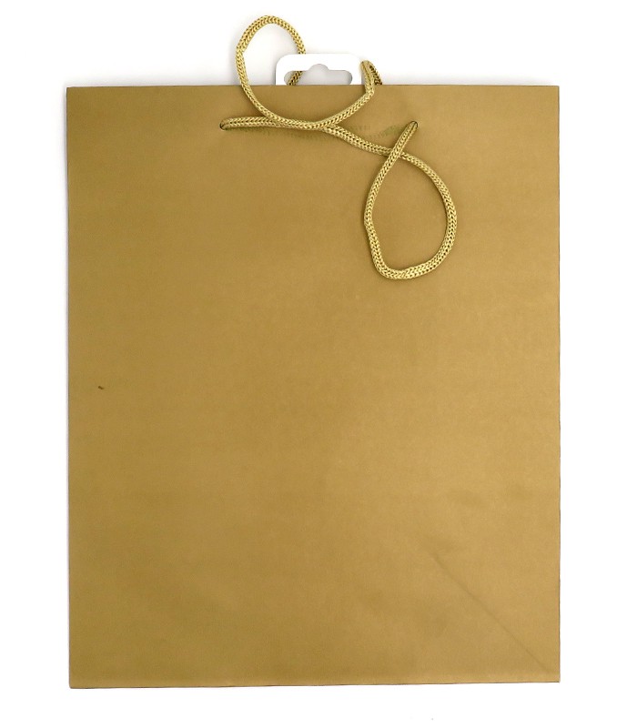 Sac cadeau cabas 26x13x32cm doré R.108MBL
