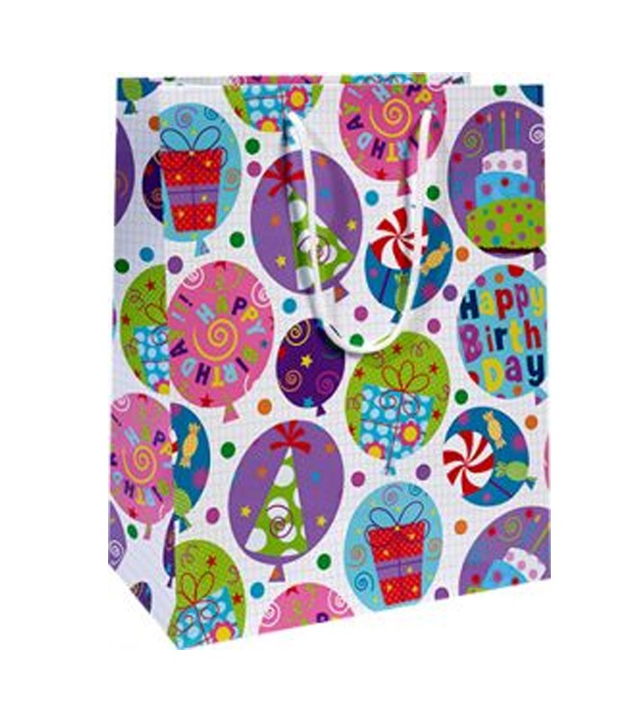 Sac cadeau cabas 32x14x40cm pois or- blanc R.DAC5KPXL