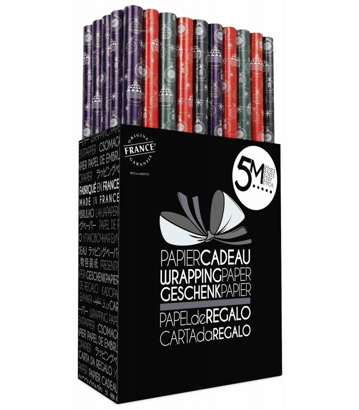 Rouleau papier cadeau 0.70x5m premium R.PR2M