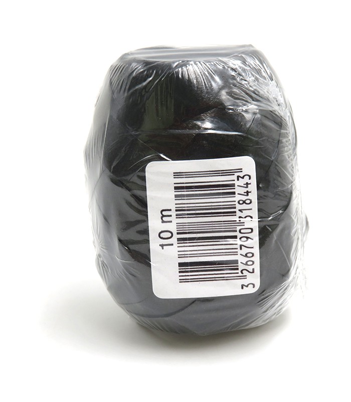 Bolduc oeuf 10mx10mm noir mat R.OMAT1010M