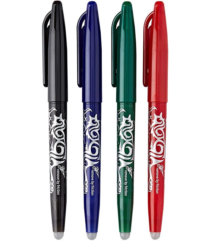 Gabon Meca Stylo Frixion 0 7mm 4 Couleurs Bleu noir rouge vert R BL 