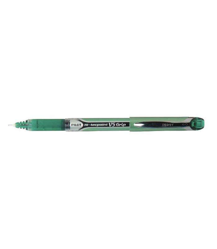 Stylo roller 0.5mm vert Hi-Tecpoint V5 Grip R.BXGPN-V5-G 