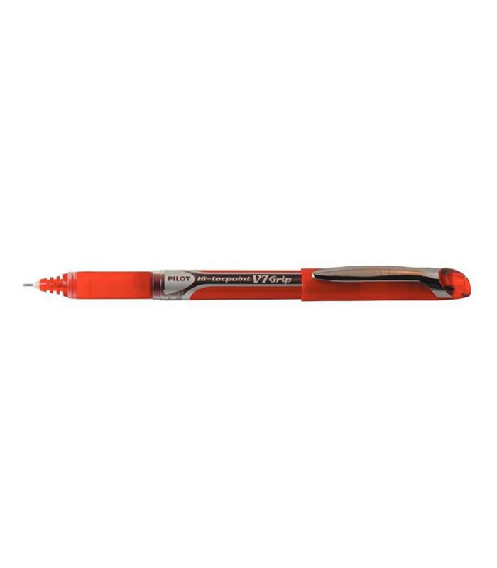 Stylo roller 0.7mm rouge Hi-tecpoint V7 grip R.BXGPN-V7-R