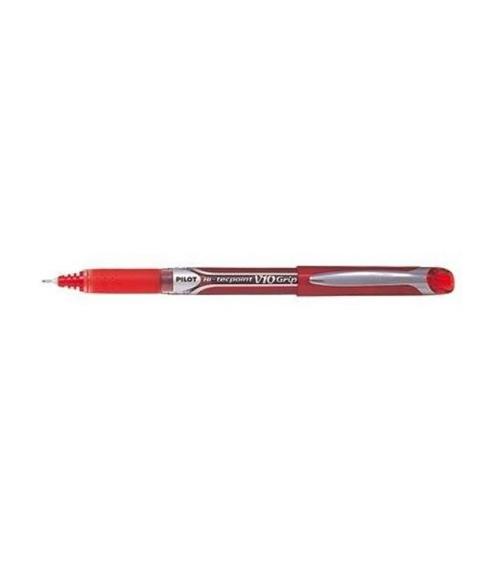 Stylo roller 1.0mm rouge Hi-tecpoint V10grip BXGPM-V10- R