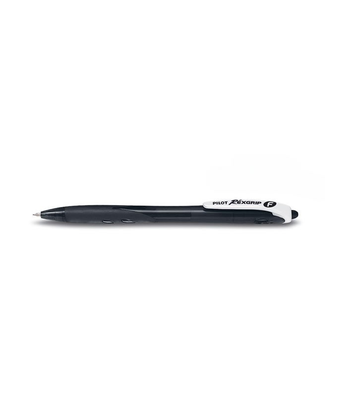 Stylo bille 0.7mm noir Rexgrip BRG-10F-BG R.326325   