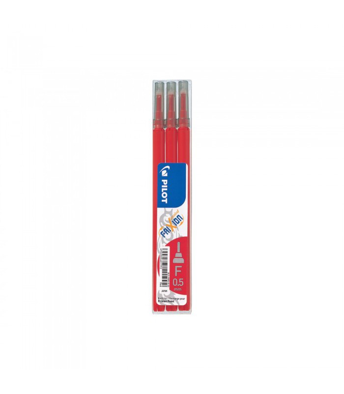 Recharge Frixion 0.5mm rouge point Set de 3BLS-FRP5-R-S3-E