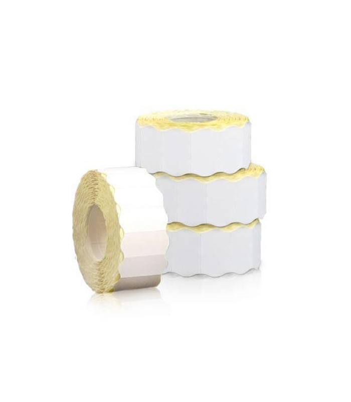 Etiquettes 26x12 blanche rouleaux de 1400 étiquettes R.2612SBP15