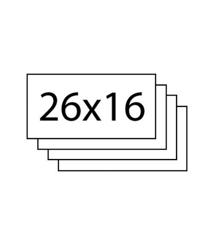 Etiquettes 26X16S jaune rouleau de 1000 étiquettes R. 2616S FP10GI