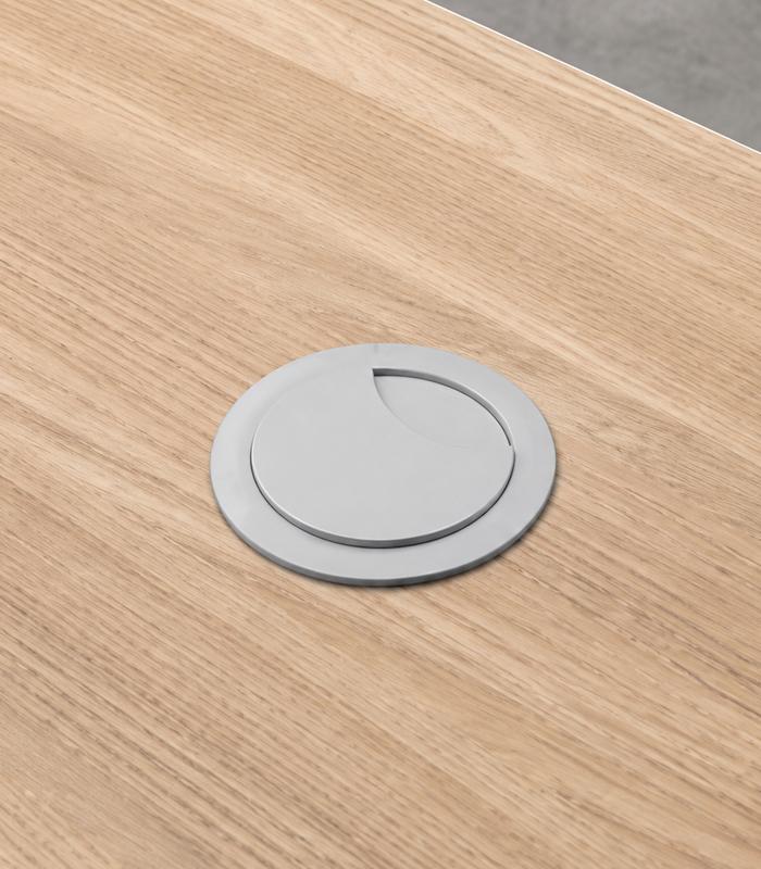 Obturateur / passe câble blanc Ø 60mm - perçage compris