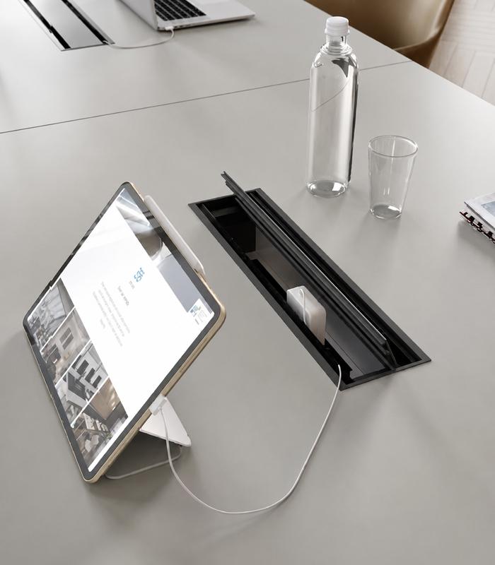 Accessoire boîte cablage L45 cm gris ombre 