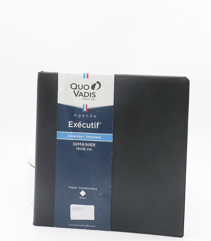 Agenda exécutif 16x16cm semaine/2 pages couverture impala R.014045Q