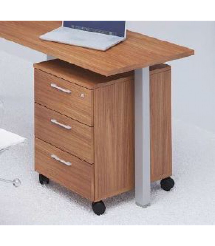 Retour OFFIDEA noyer canaletto pied tube L80 x P60 
