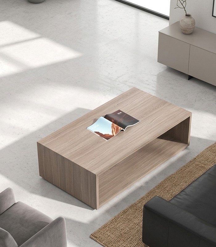 Table basse rectangle 100x60x35 chêne