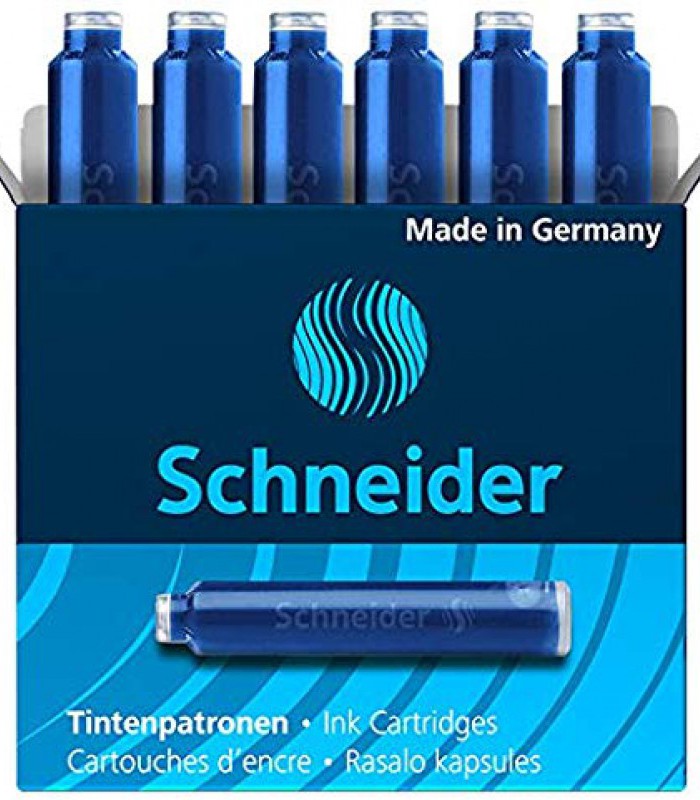 Cartouche encre éffacable boîte de 6 bleu R.6603 