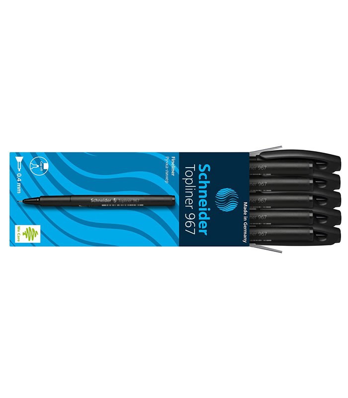 Stylo feutre 0.4 noir topliner 967 R.9671