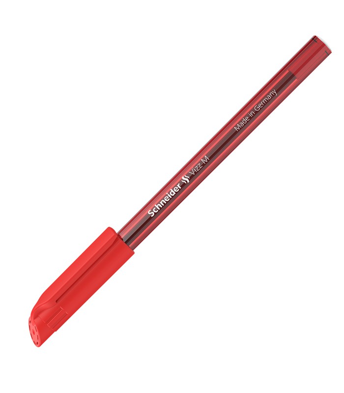 Stylo bille moyen rouge vizz R.102202