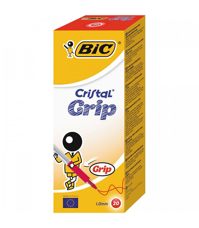 Stylo bille moyen grip rouge cristal R.802803   s    