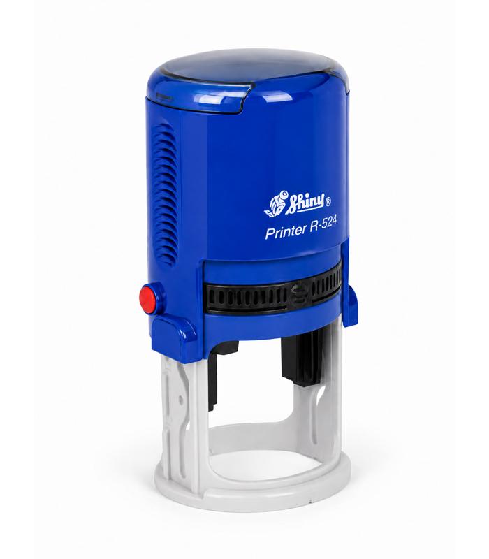 Tampon printer rond Ø 24mm encre bleu R-524